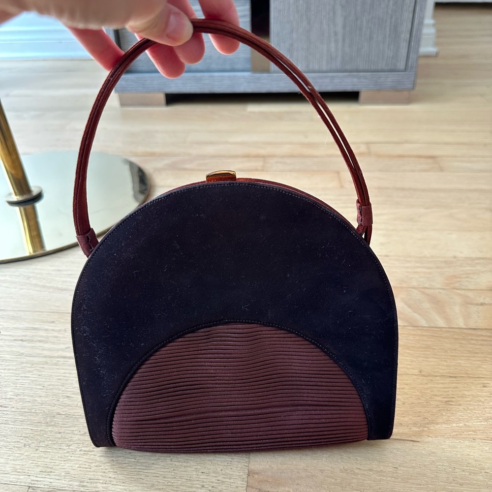 Vintage Prestige Structured Top Handle Bag